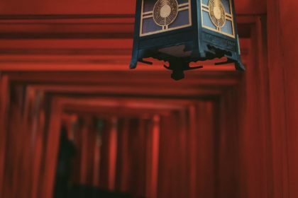 shallow focus photography of lantern